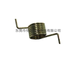 The automobile suspension helical double torsion spring